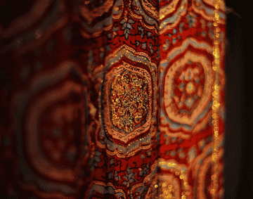 A selection of ajrakh textiles