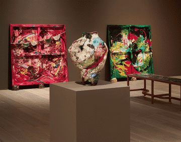 ceramics in a gallery space