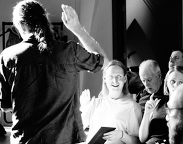 people singing together