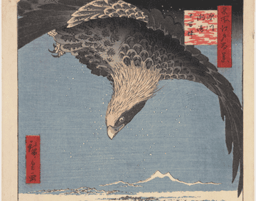 Detail from Ten Thousand Acre Plain of Susaki at Fukagawa from the series One Hundred Famous Views of Edo, Utagawa Hiroshige (1797–1858), the Whitworth 