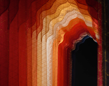 textiles in an installation
