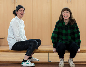 Artists Ruth Beale and Amy Feneck of Alternative School of Economics. Photo credit: Hydar Dewachi 